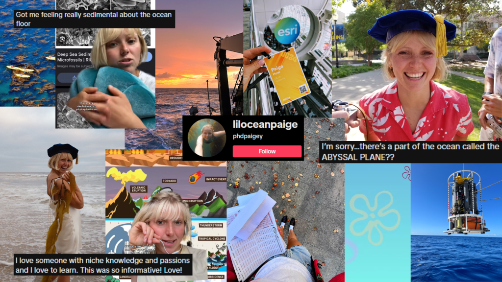 image showing a variety of other images overlapping - all about sci comm